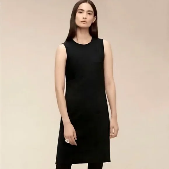 Aritzia Dresses | Aritzia Babaton Mandel Sleeveless Dress In Black | Color: Black | Size: 6 | Marisa_Liles's Closet